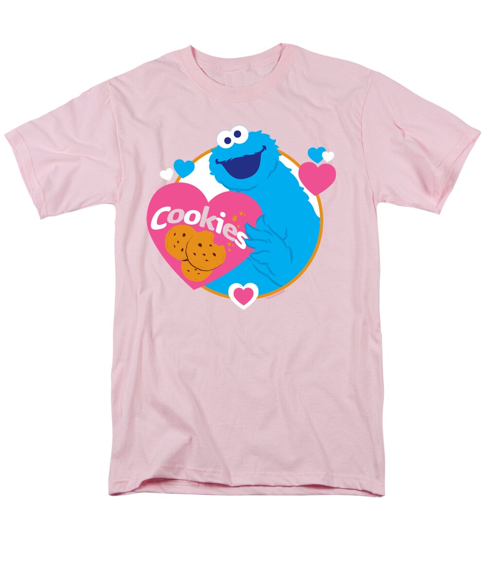  Men's T-Shirt (Regular Fit) featuring the digital art Sesame Street - Love Cookies by Brand A