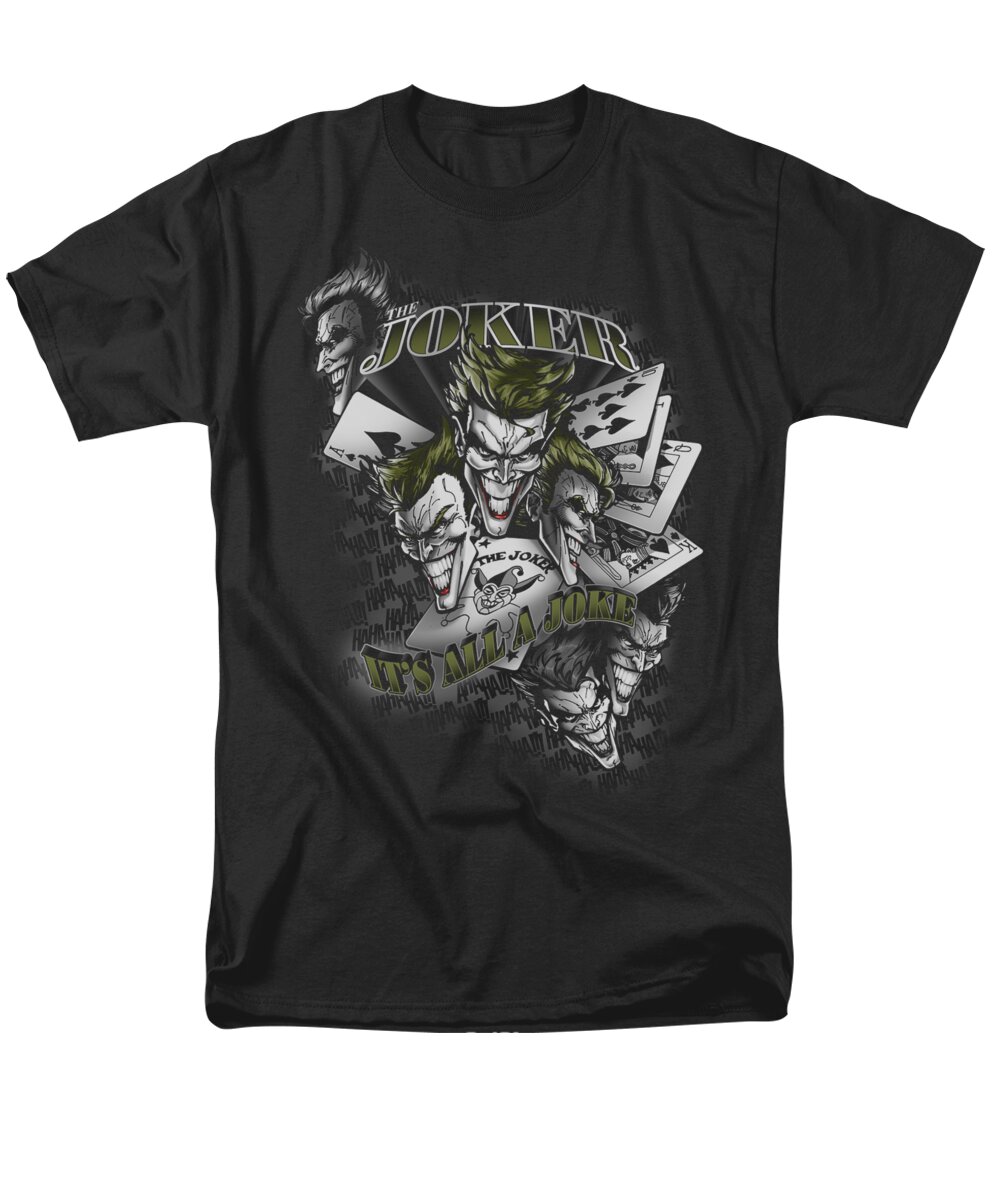 Batman Men's T-Shirt (Regular Fit) featuring the digital art Batman - Its All A Joke by Brand A