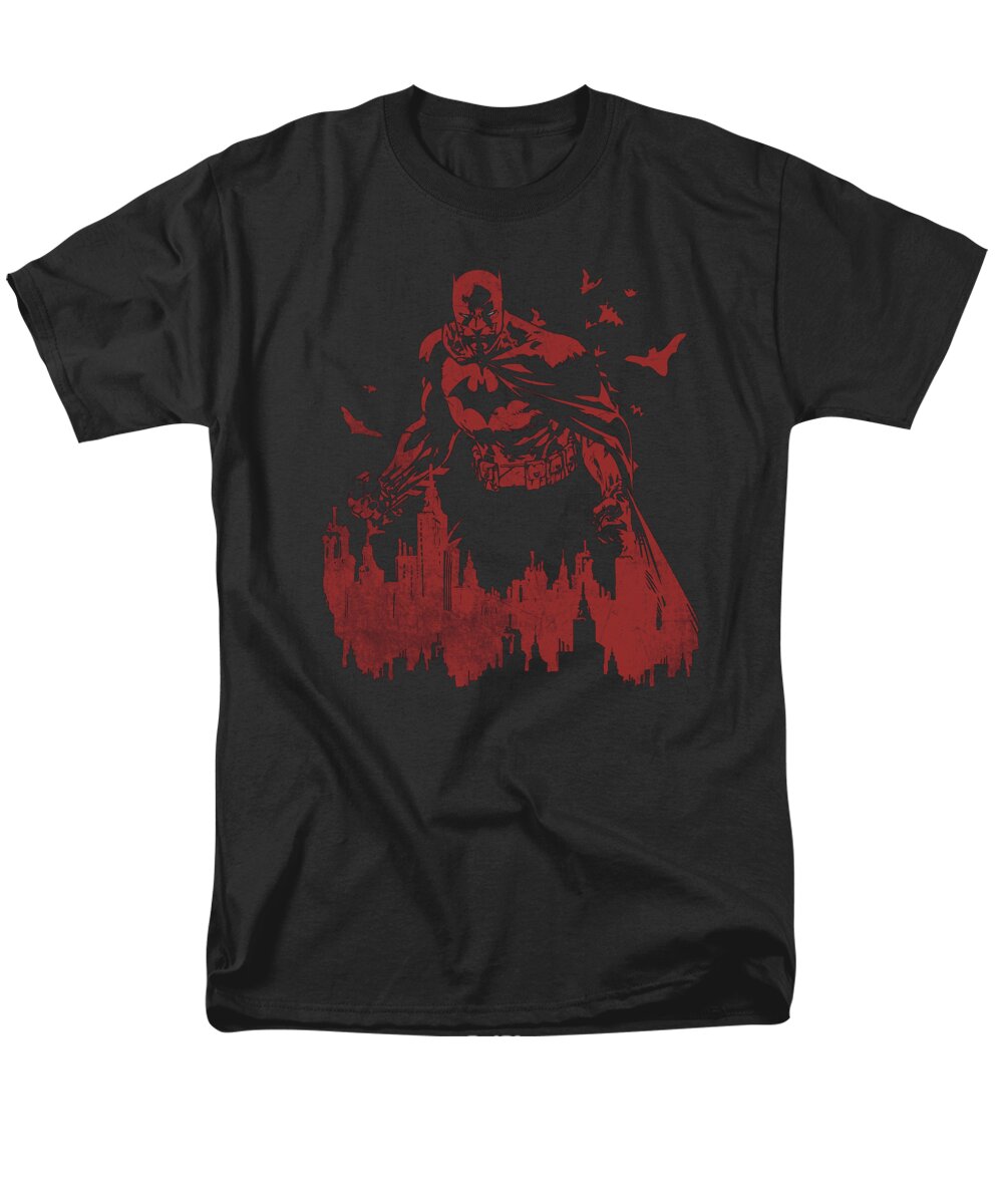 Batman Men's T-Shirt (Regular Fit) featuring the digital art Batman - Red Knight by Brand A