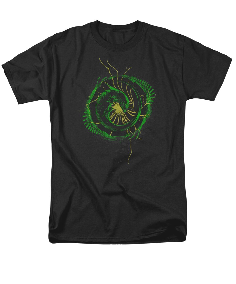  Men's T-Shirt (Regular Fit) featuring the digital art Alien - Xenomorph Shield by Brand A