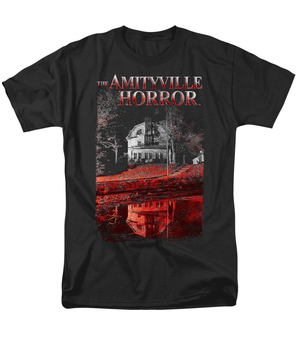  Men's T-Shirt (Regular Fit) featuring the digital art Amityville Horror - Cold Blood by Brand A