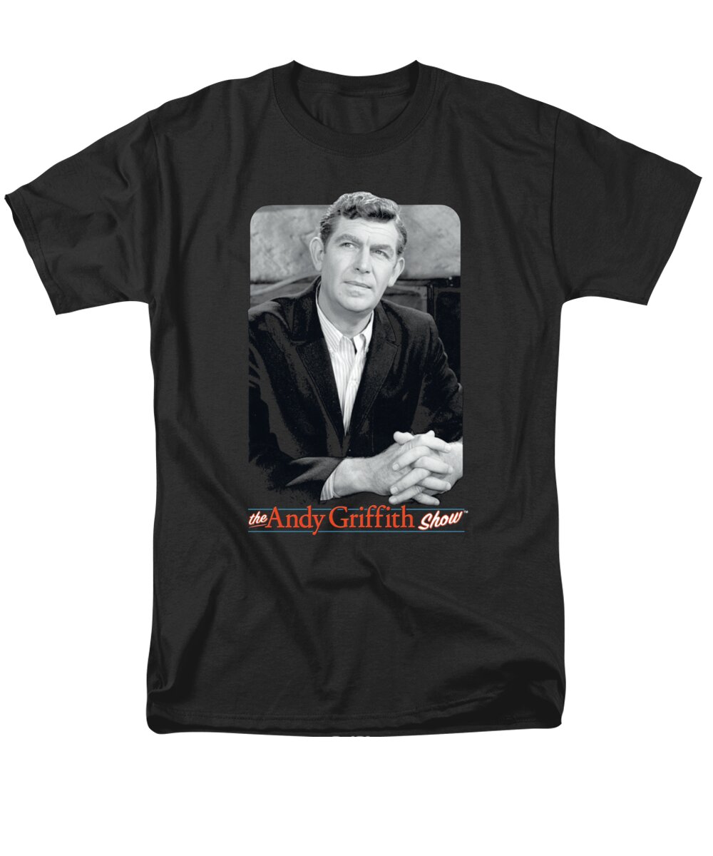  Men's T-Shirt (Regular Fit) featuring the digital art Andy Griffith - Classic Andy by Brand A