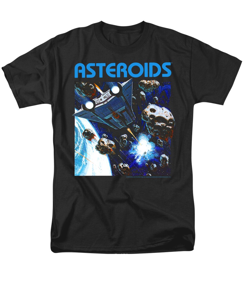  Men's T-Shirt (Regular Fit) featuring the digital art Atari - 2600 Asteroids by Brand A