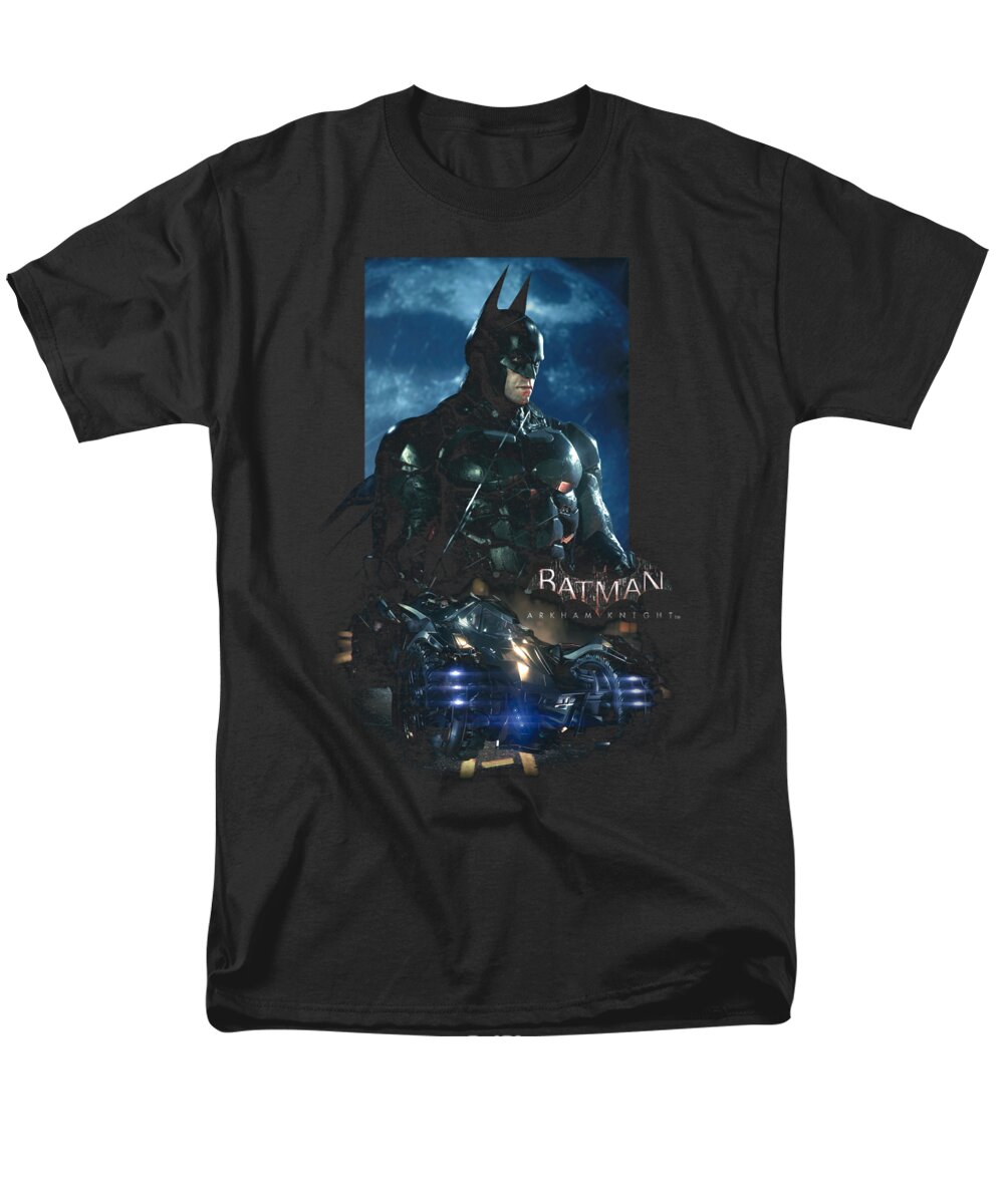  Men's T-Shirt (Regular Fit) featuring the digital art Batman Arkham Knight - Batmobile by Brand A