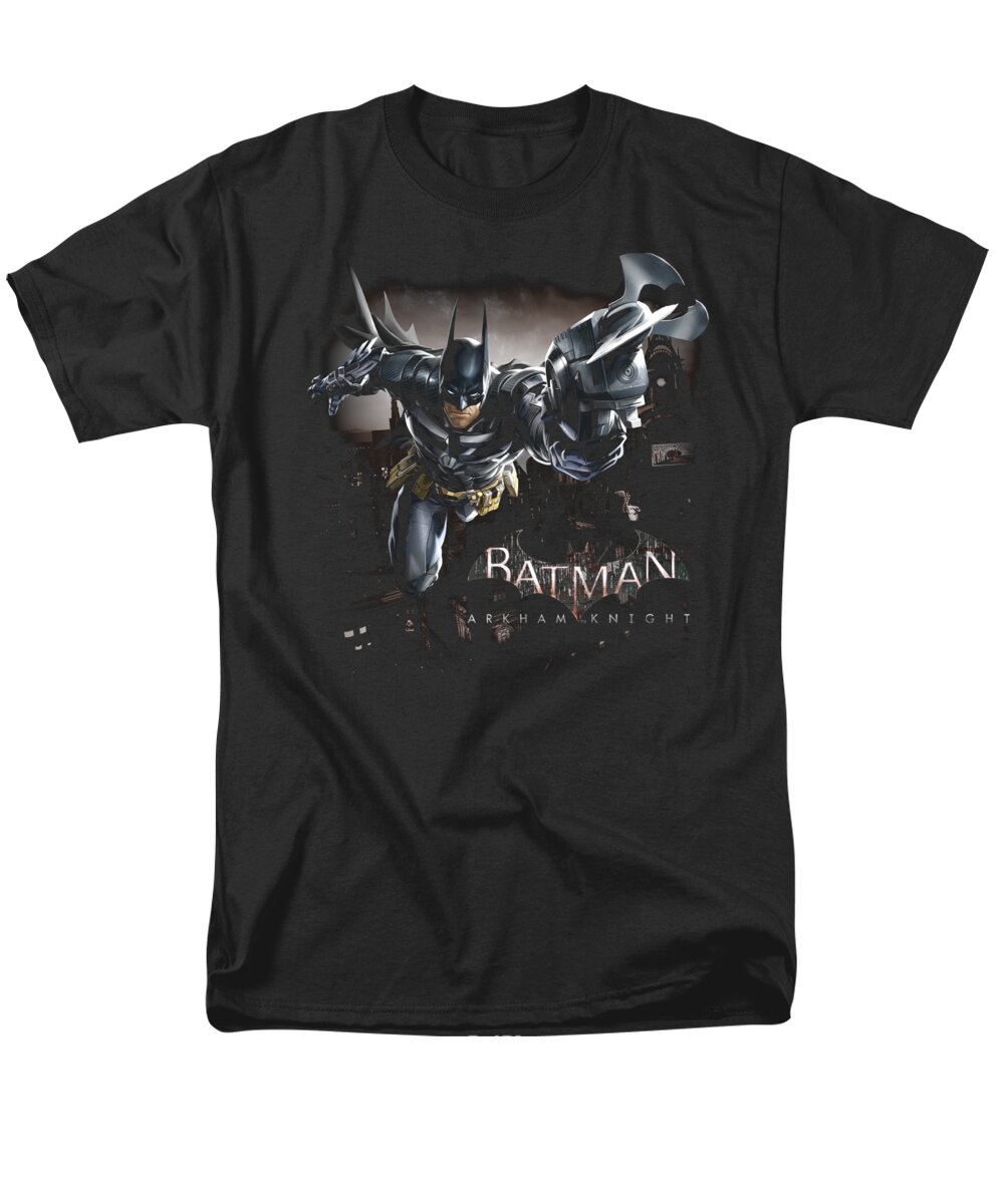  Men's T-Shirt (Regular Fit) featuring the digital art Batman Arkham Knight - Grapple by Brand A