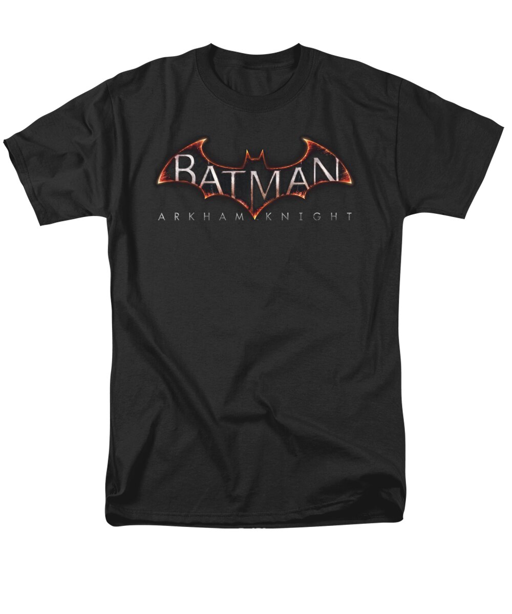  Men's T-Shirt (Regular Fit) featuring the digital art Batman Arkham Knight - Logo by Brand A