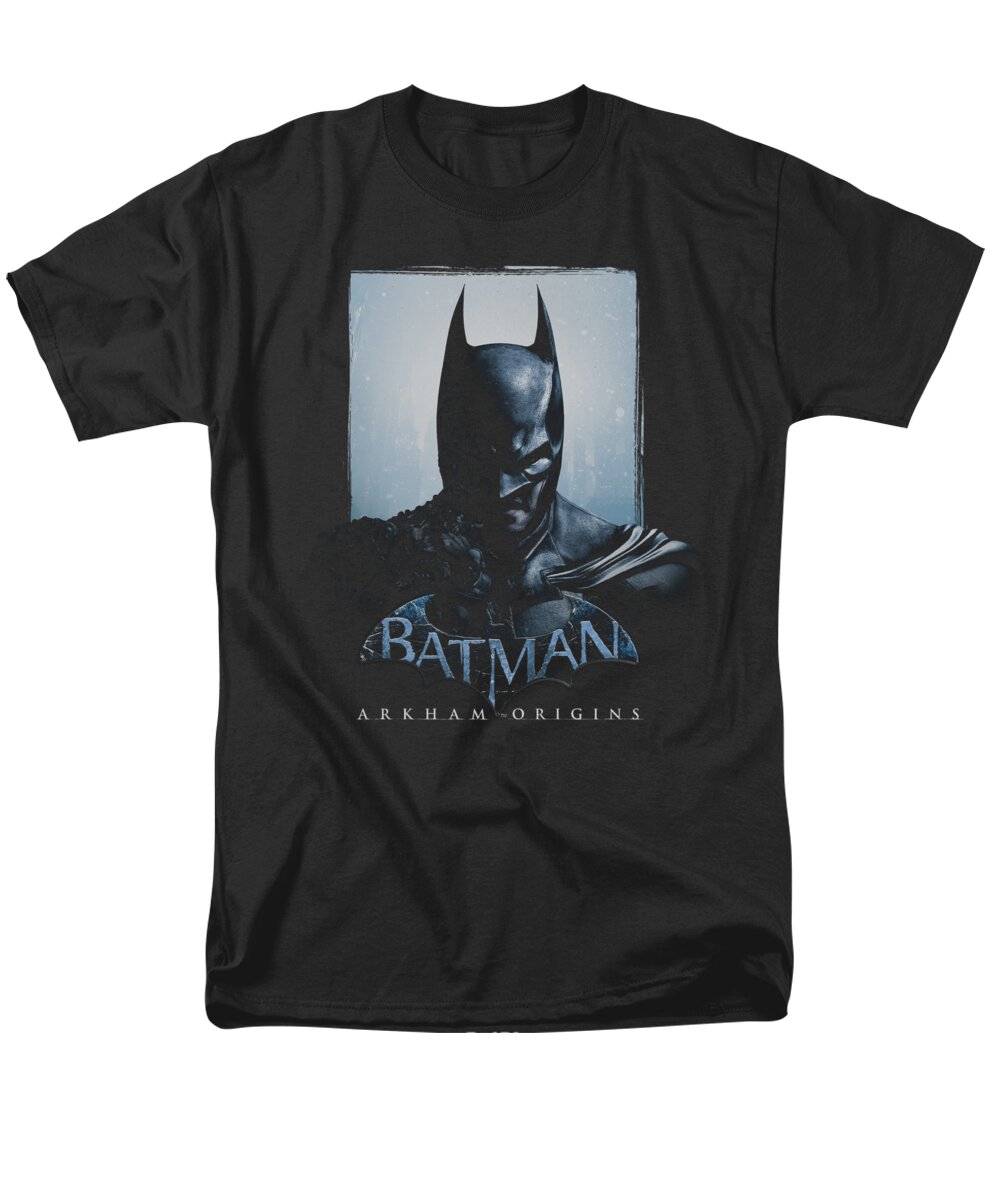 Batman Men's T-Shirt (Regular Fit) featuring the digital art Batman Arkham Origins - Two Sides by Brand A