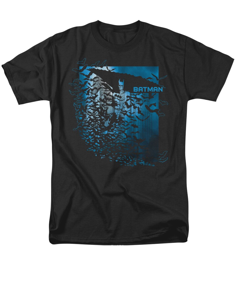 Batman Men's T-Shirt (Regular Fit) featuring the digital art Batman - Bat Among Bats by Brand A