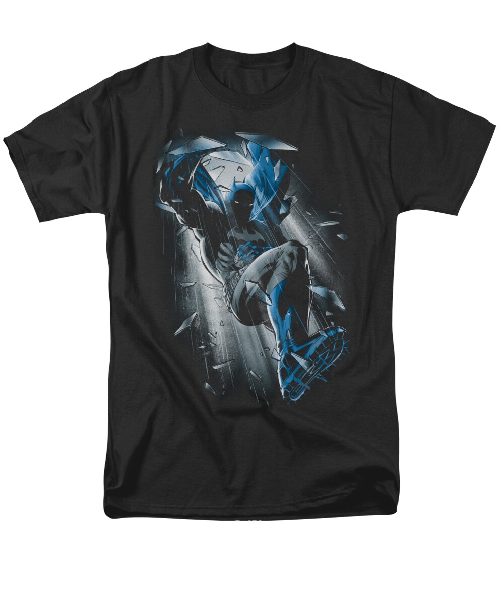 Batman Men's T-Shirt (Regular Fit) featuring the digital art Batman - Bat Crash by Brand A