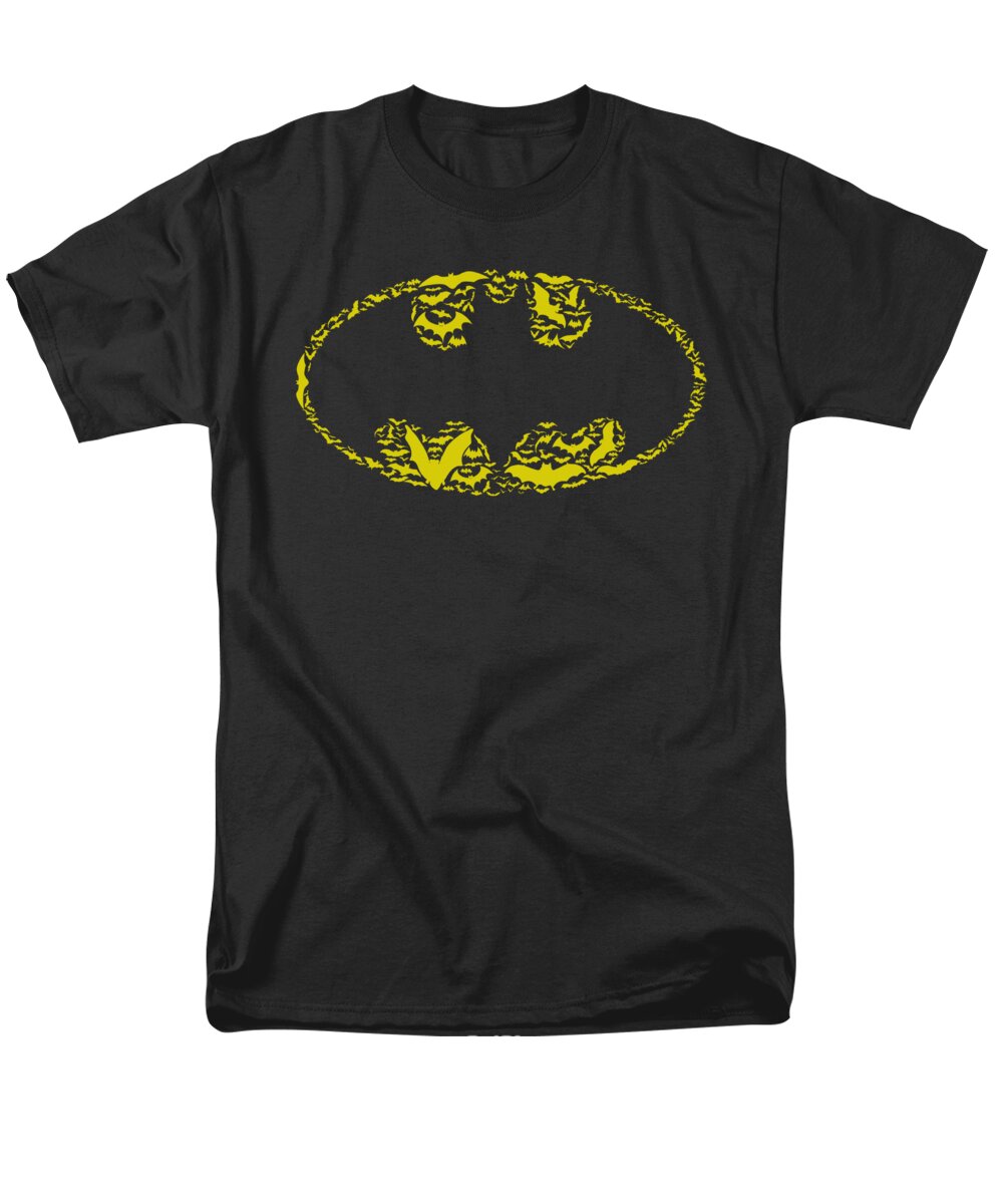 Batman Men's T-Shirt (Regular Fit) featuring the digital art Batman - Bats On Bats by Brand A