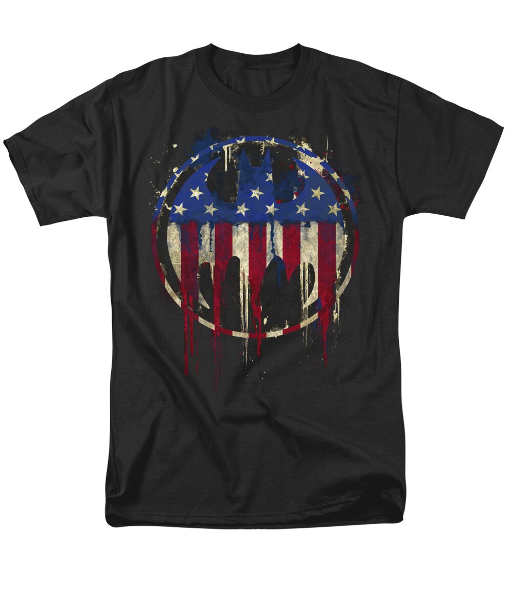 Men's T-Shirt (Regular Fit) featuring the digital art Batman - Bleeding Signal by Brand A