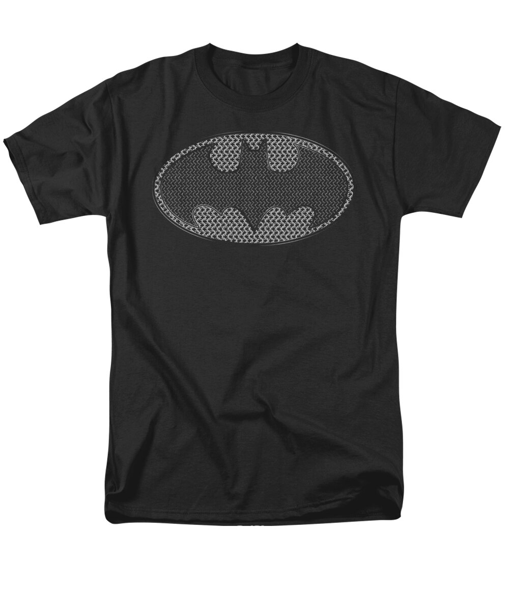 Batman Men's T-Shirt (Regular Fit) featuring the digital art Batman - Chainmail Shield by Brand A