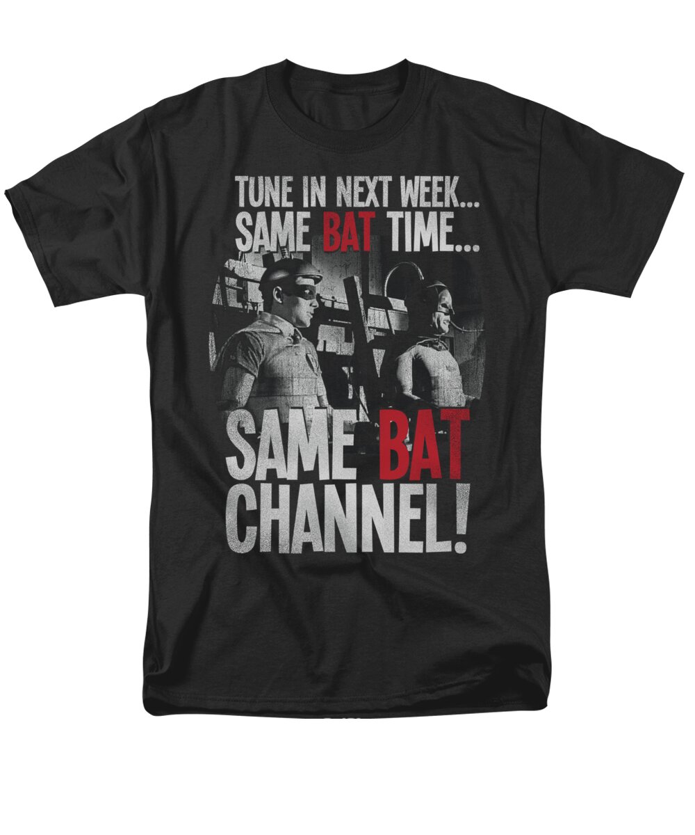 Batman Men's T-Shirt (Regular Fit) featuring the digital art Batman Classic Tv - Bat Channel by Brand A