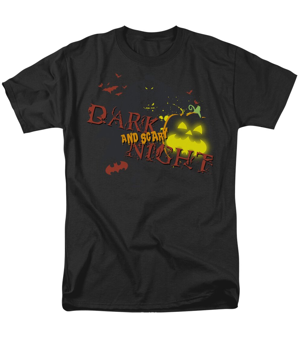 Batman Men's T-Shirt (Regular Fit) featuring the digital art Batman - Dark And Scary Night by Brand A