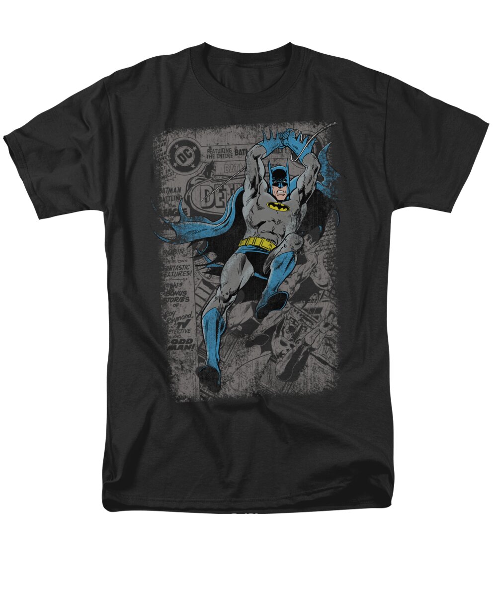 Batman Men's T-Shirt (Regular Fit) featuring the digital art Batman - Detective #487 Distress by Brand A