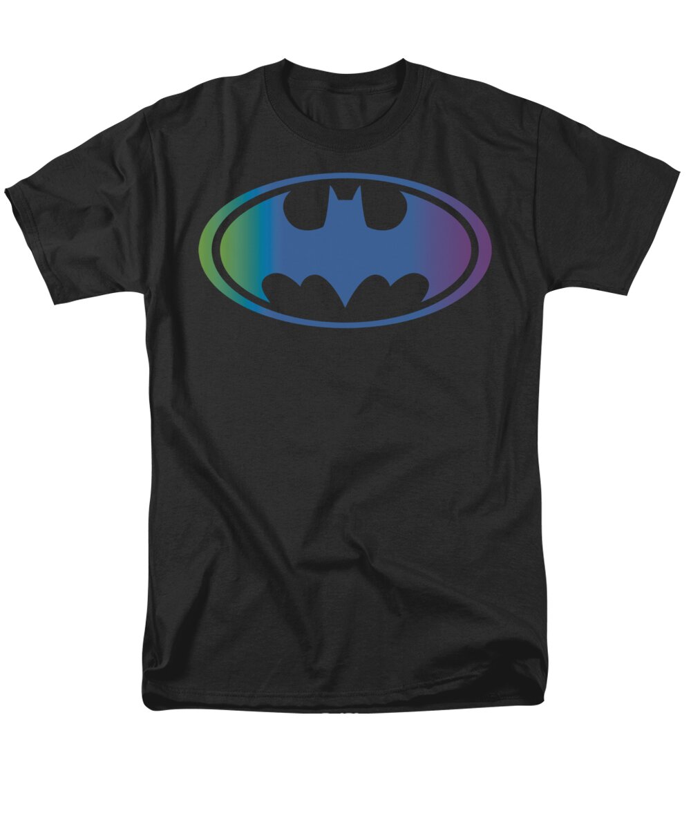 Batman Men's T-Shirt (Regular Fit) featuring the digital art Batman - Gradient Bat Logo by Brand A