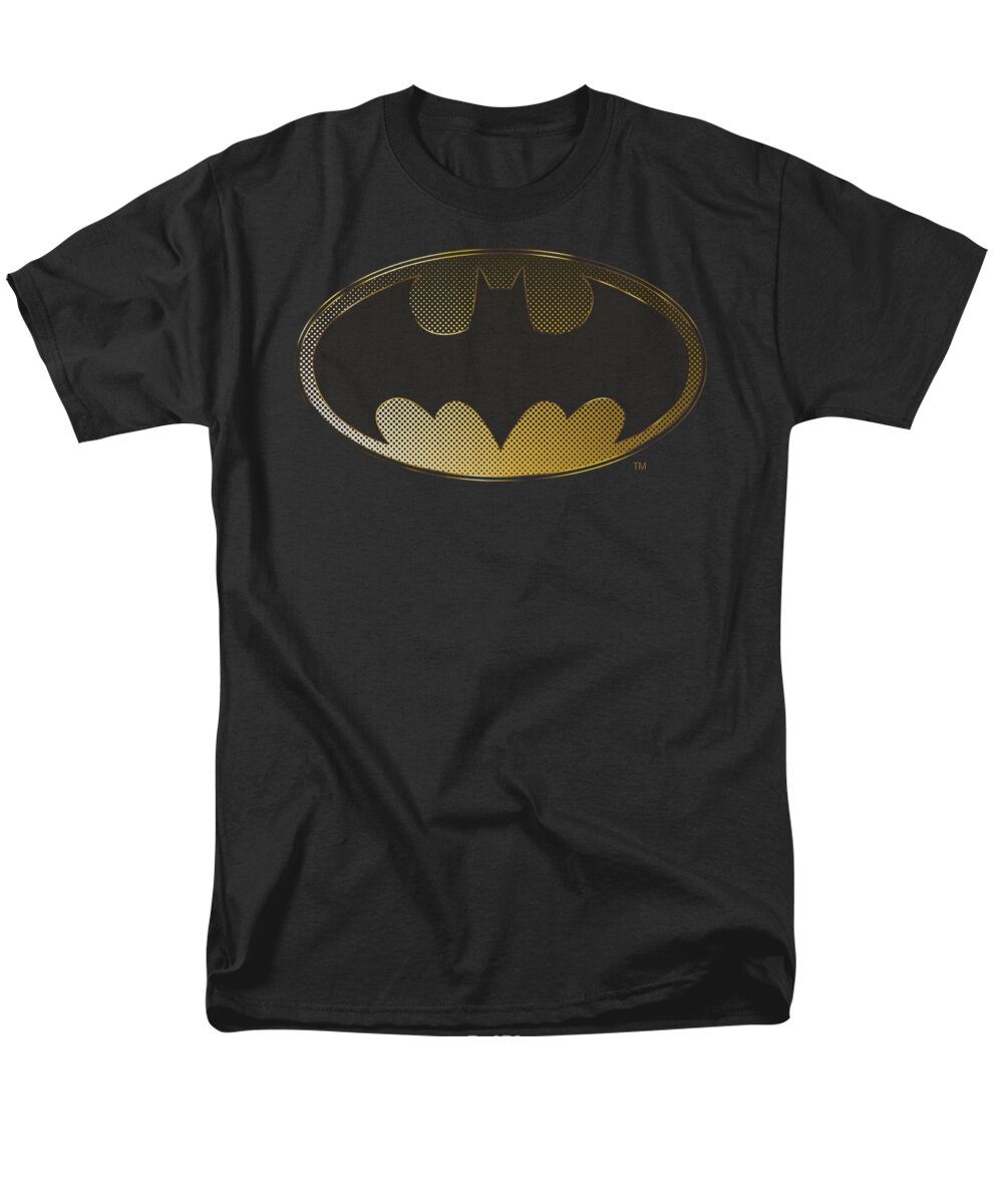 Batman Men's T-Shirt (Regular Fit) featuring the digital art Batman - Halftone Bat by Brand A