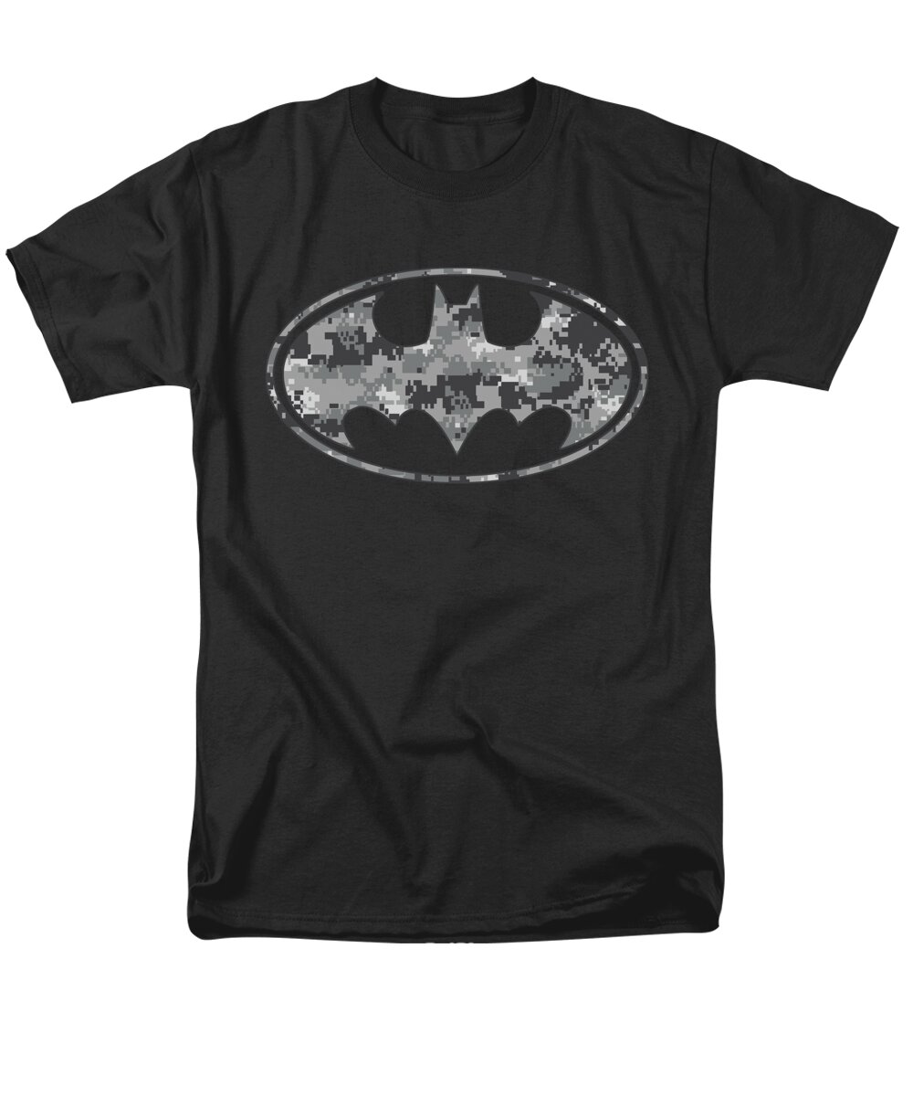  Men's T-Shirt (Regular Fit) featuring the digital art Batman - Urban Camo Shield by Brand A