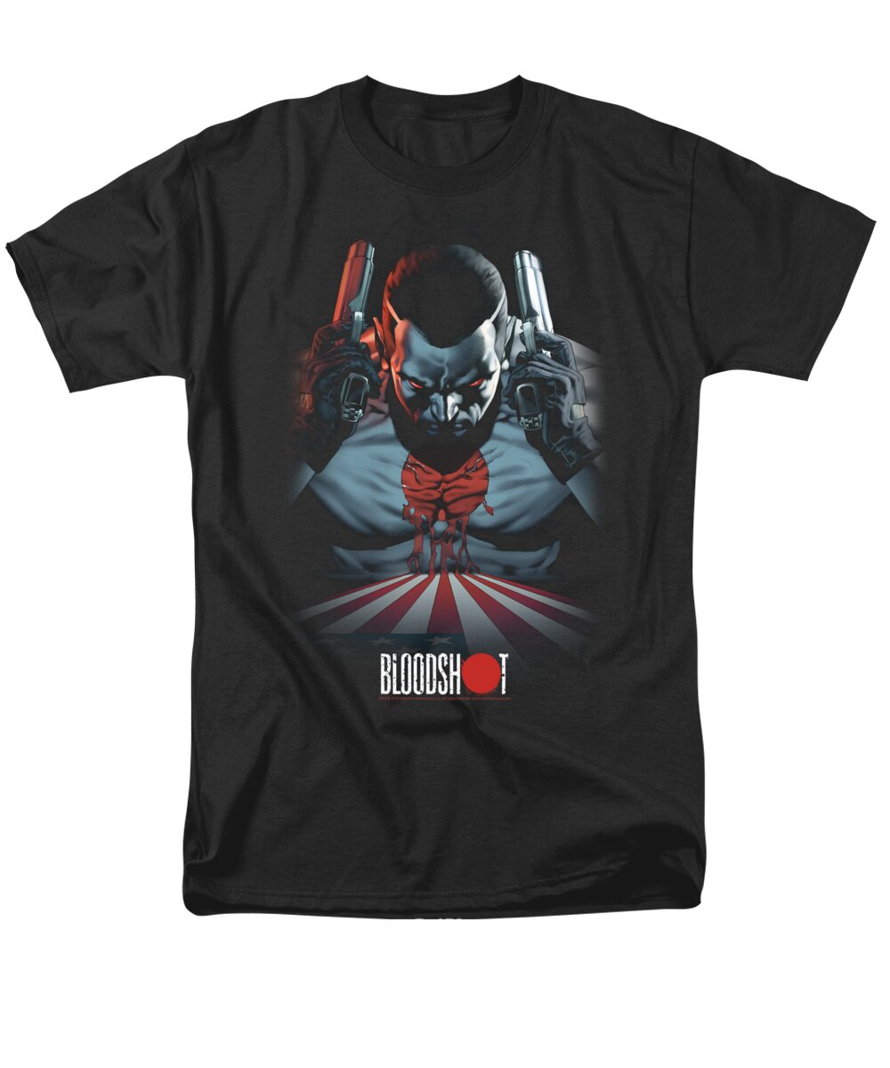  Men's T-Shirt (Regular Fit) featuring the digital art Bloodshot - Blood Lines by Brand A