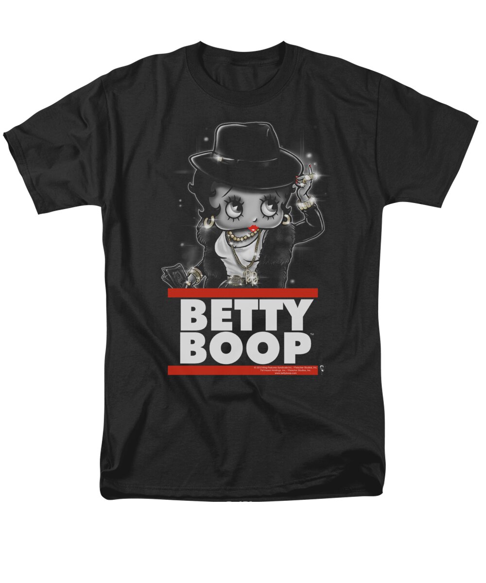 Betty Boop Men's T-Shirt (Regular Fit) featuring the digital art Boop - Bling Bling Boop by Brand A
