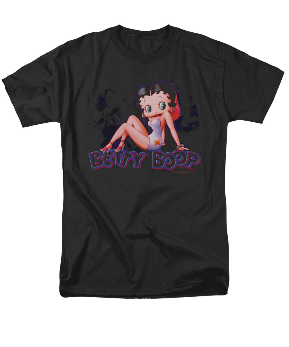 Betty Boop Men's T-Shirt (Regular Fit) featuring the digital art Boop - Glowing by Brand A