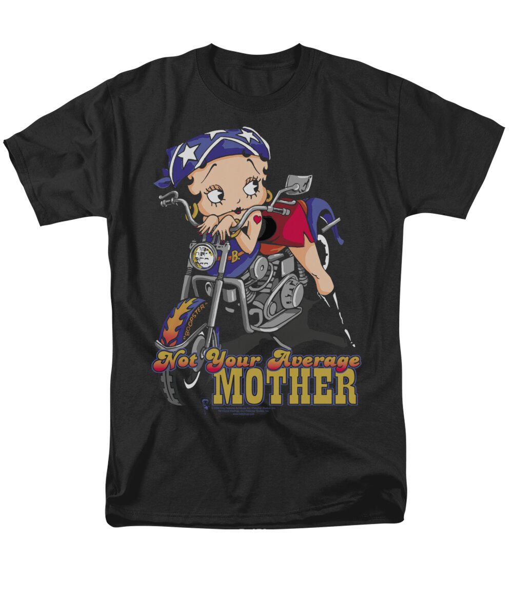 Betty Boop Men's T-Shirt (Regular Fit) featuring the digital art Boop - Not Your Average Mother by Brand A