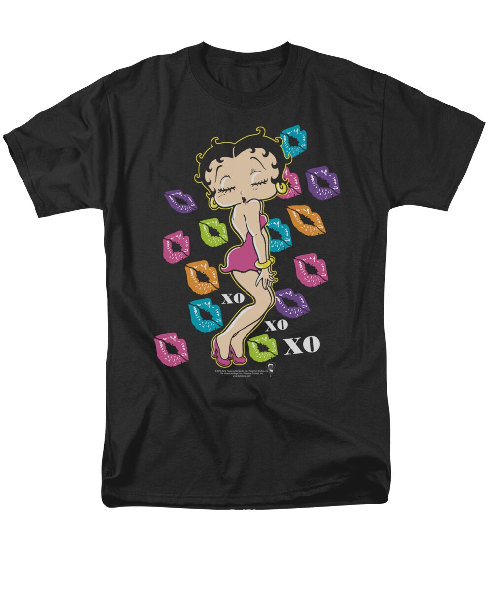 Betty Boop Men's T-Shirt (Regular Fit) featuring the digital art Boop - Tripple Xo by Brand A