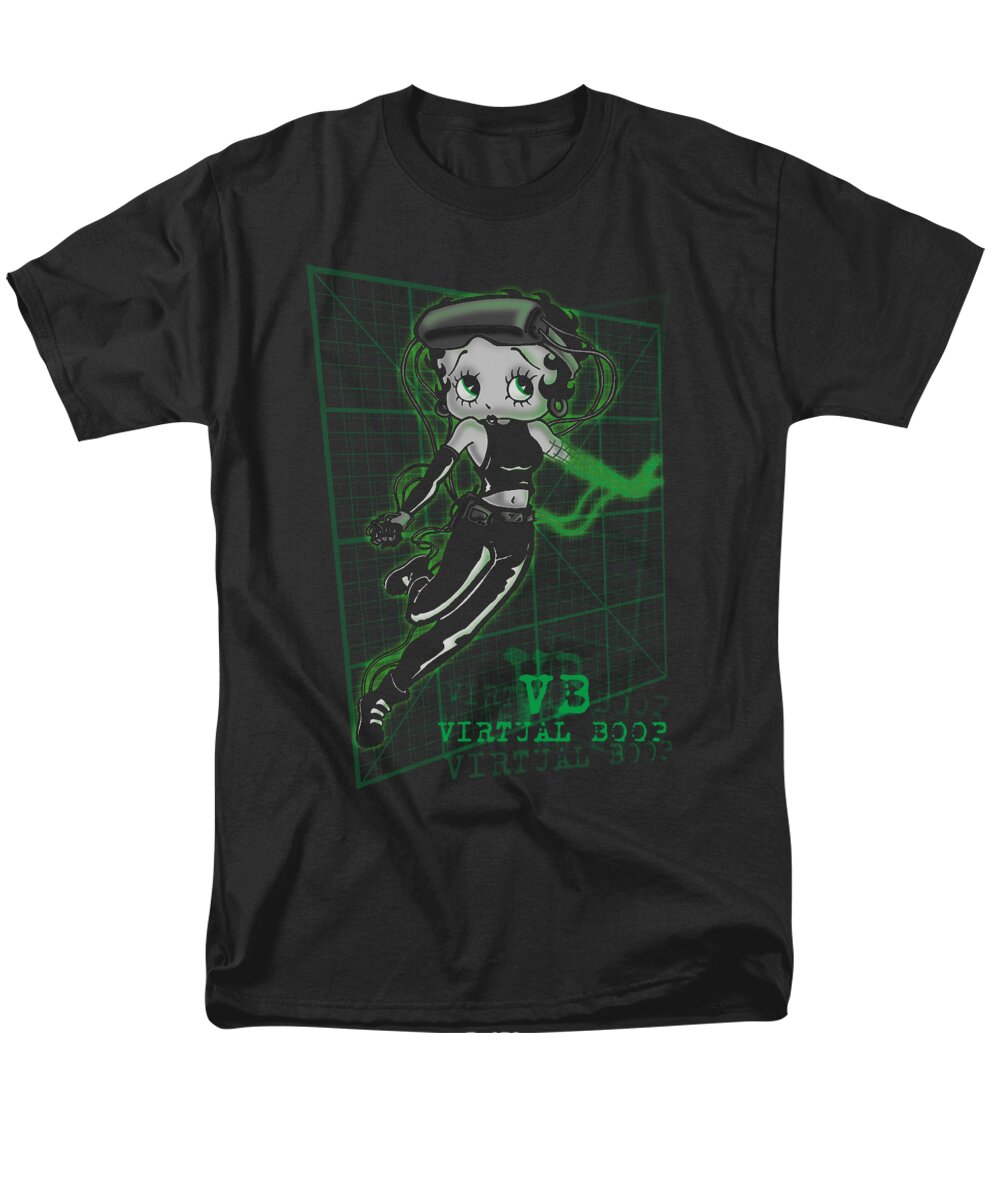Betty Boop Men's T-Shirt (Regular Fit) featuring the digital art Boop - Virtual Boop by Brand A