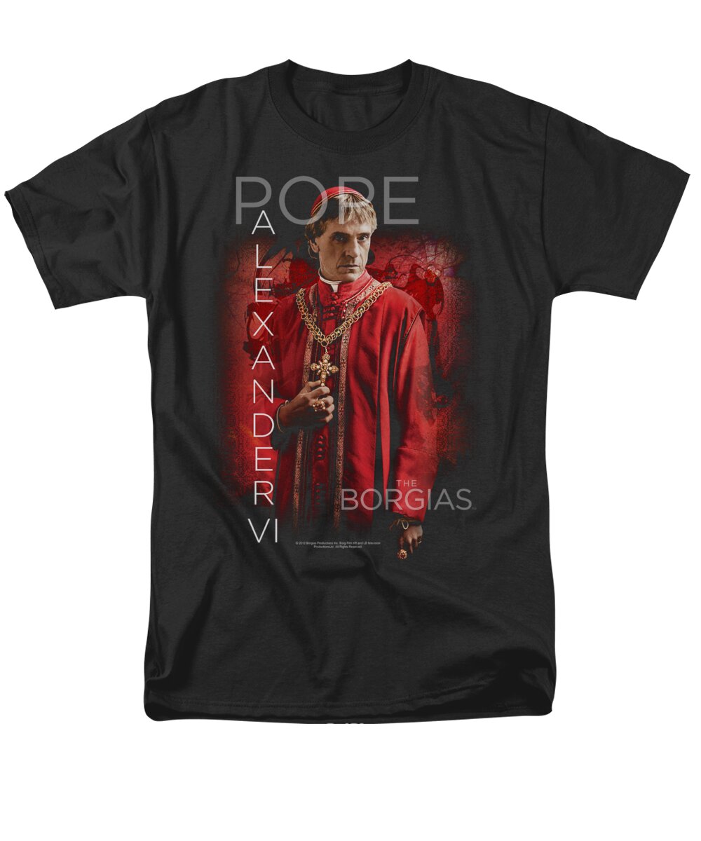 Borgias Men's T-Shirt (Regular Fit) featuring the digital art Borgias - Pope Alexander Vi by Brand A