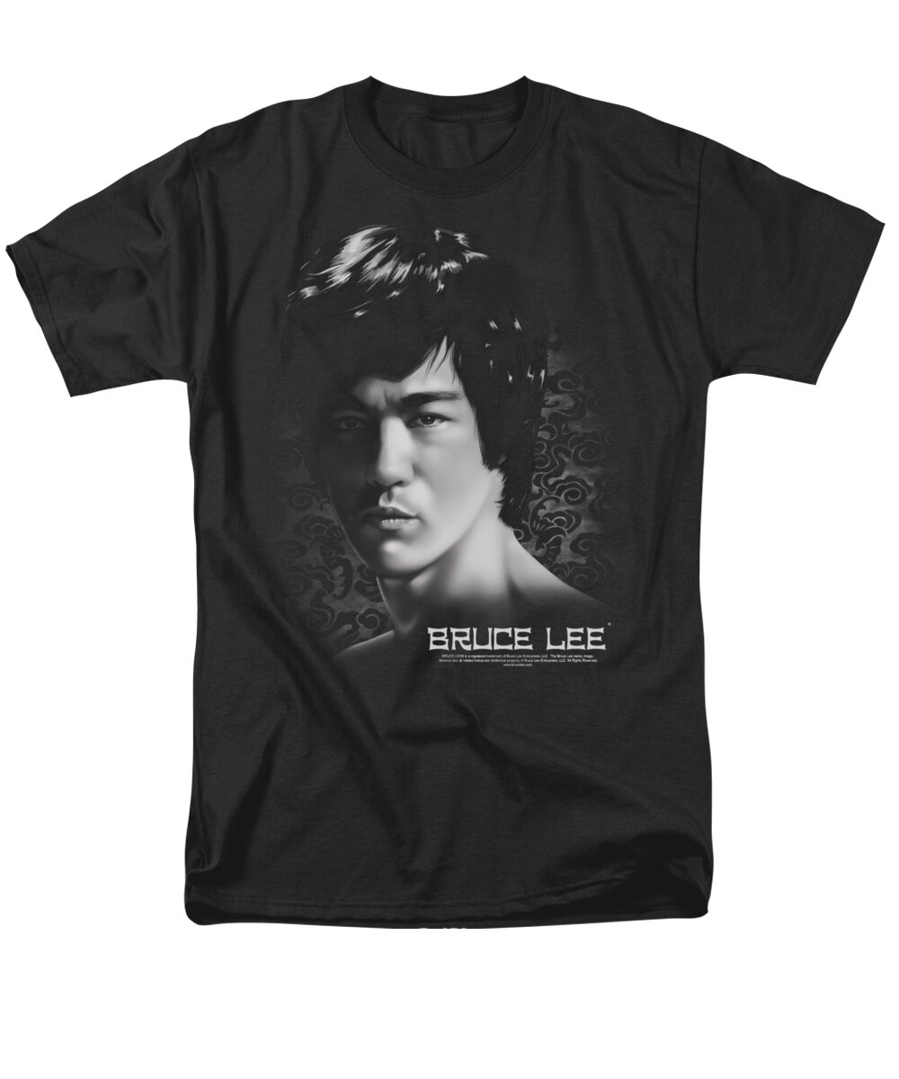  Men's T-Shirt (Regular Fit) featuring the digital art Bruce Lee - In Your Face by Brand A