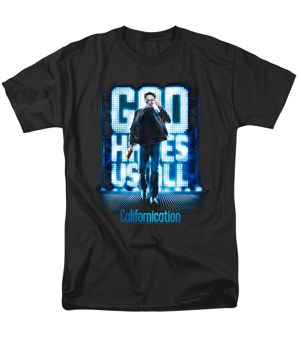  Men's T-Shirt (Regular Fit) featuring the digital art Californication - Hit The Lights by Brand A