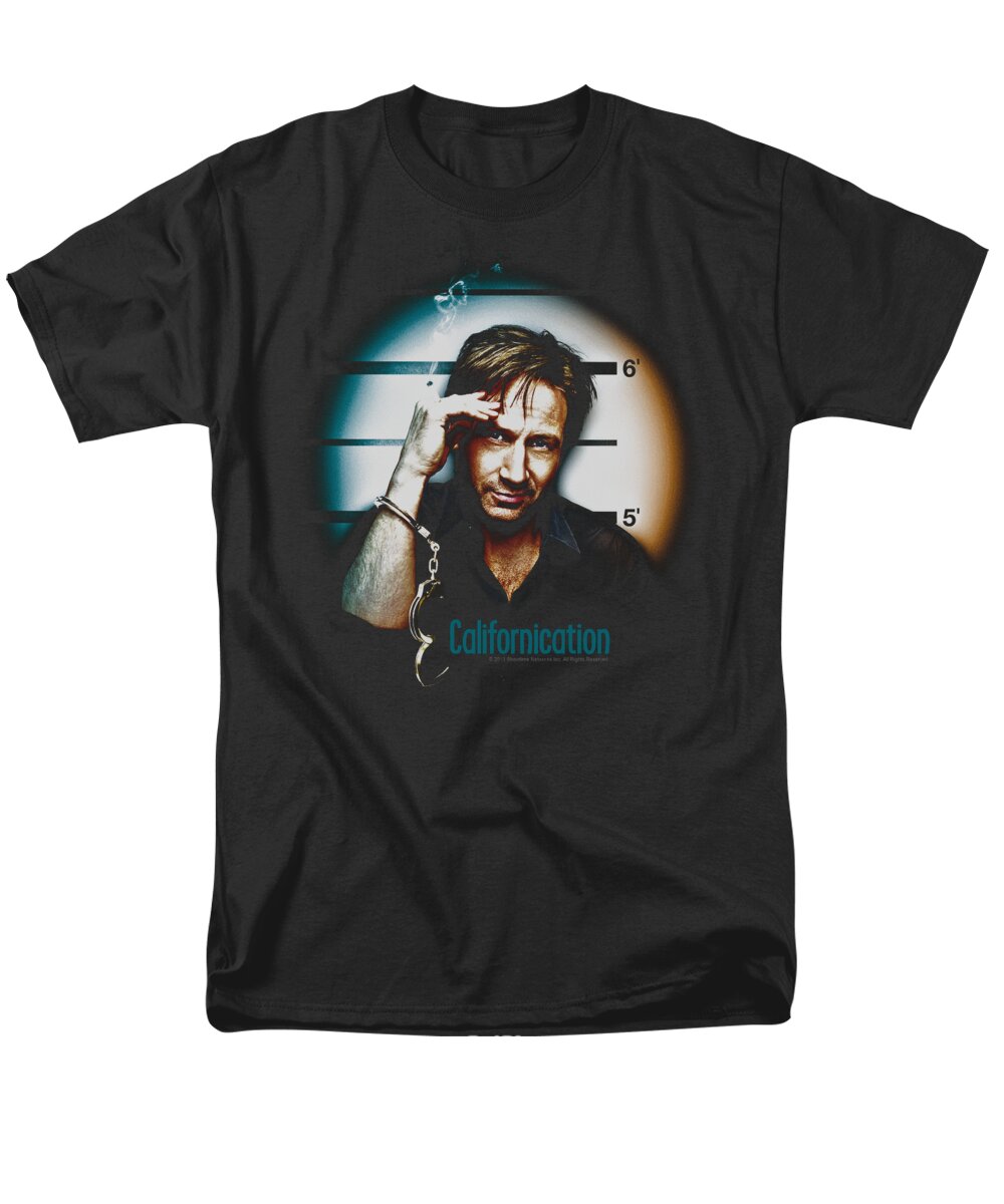 Californication Men's T-Shirt (Regular Fit) featuring the digital art Californication - In Handcuffs by Brand A