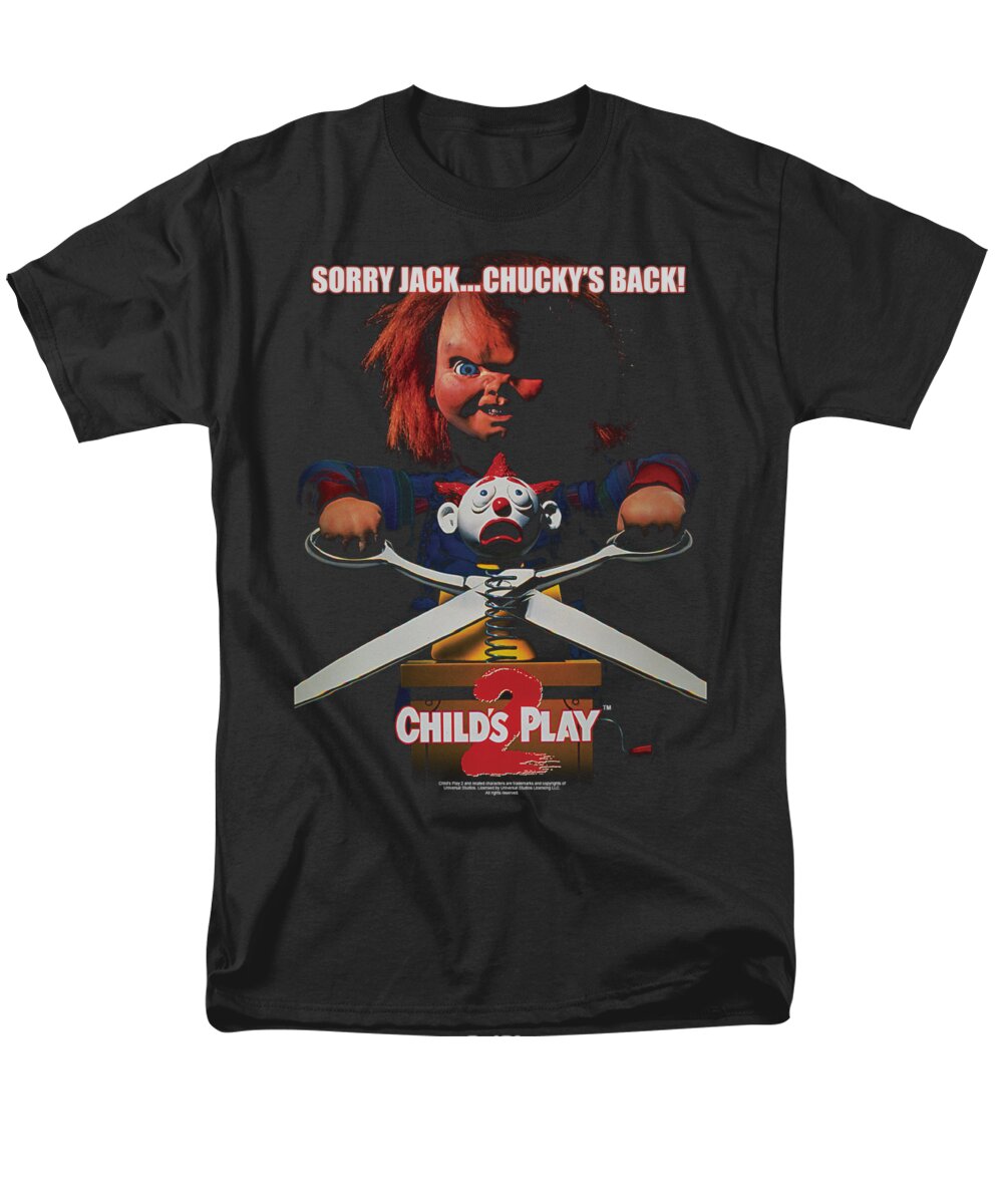 Child's Play 2 Men's T-Shirt (Regular Fit) featuring the digital art Childs Play 2 - Chuckys Back by Brand A