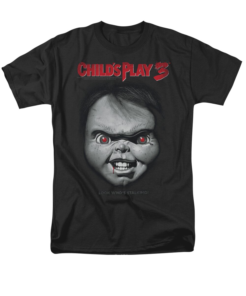 Child's Play 3 Men's T-Shirt (Regular Fit) featuring the digital art Child's Play 3 - Face Poster by Brand A