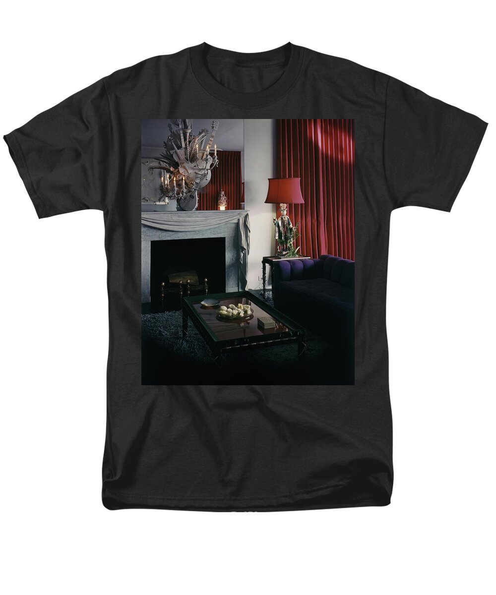 Corbina Wright Men's T-Shirt (Regular Fit) featuring the photograph Cobina Wright's Living Room by George Platt Lynes