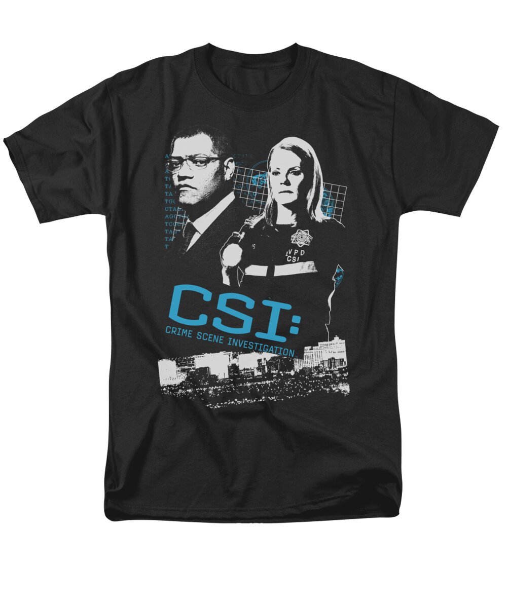CSI Men's T-Shirt (Regular Fit) featuring the digital art Csi - Investigate This by Brand A