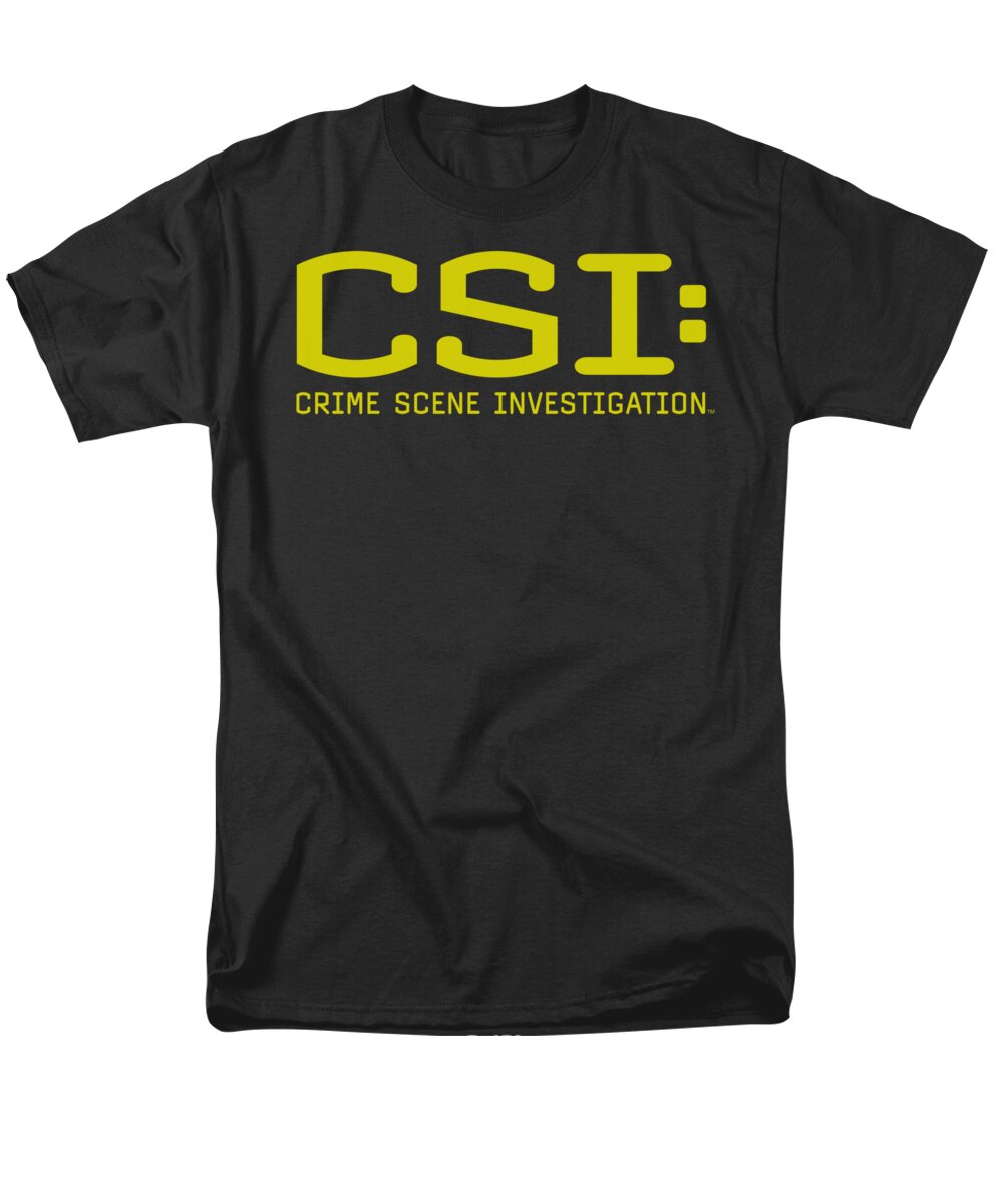 CSI Men's T-Shirt (Regular Fit) featuring the digital art Csi - Logo by Brand A