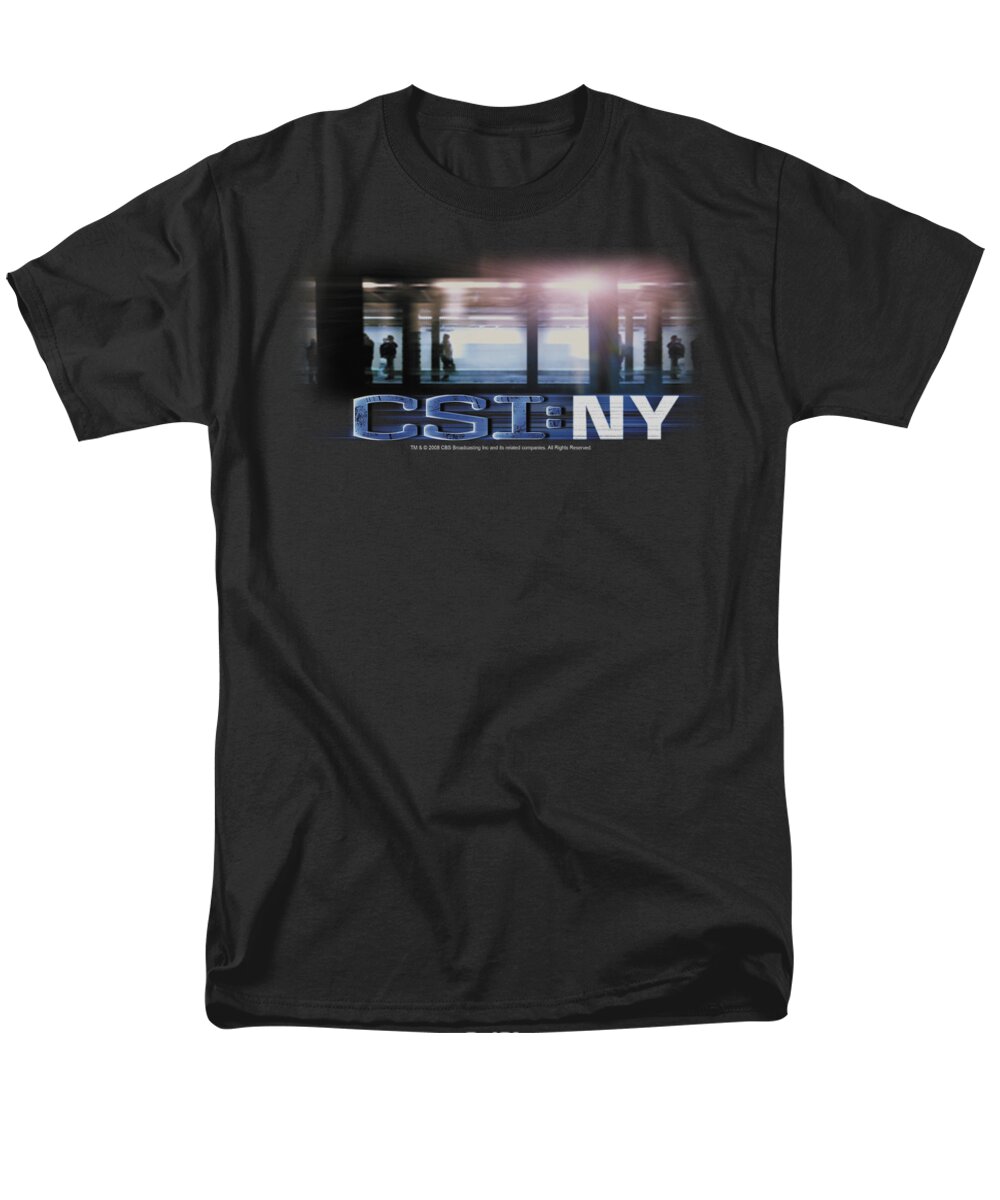 Csi Men's T-Shirt (Regular Fit) featuring the digital art Csi - New York Subway by Brand A