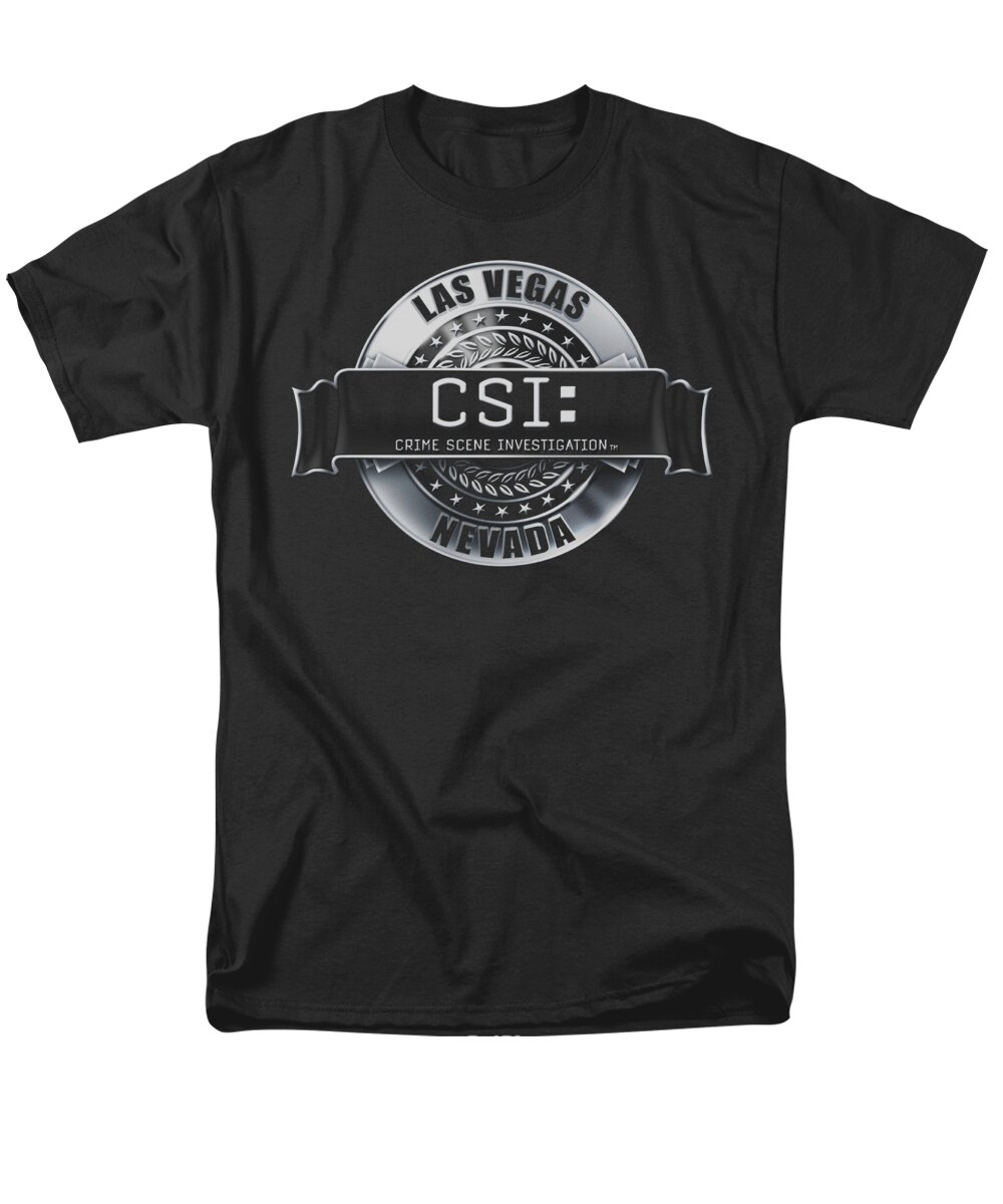  Men's T-Shirt (Regular Fit) featuring the digital art Csi - Rendered Logo by Brand A