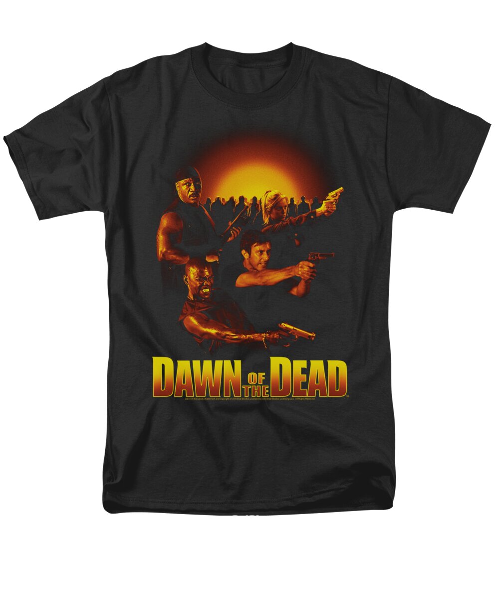 Dawn Of The Dead Men's T-Shirt (Regular Fit) featuring the digital art Dawn Of The Dead - Dawn Collage by Brand A