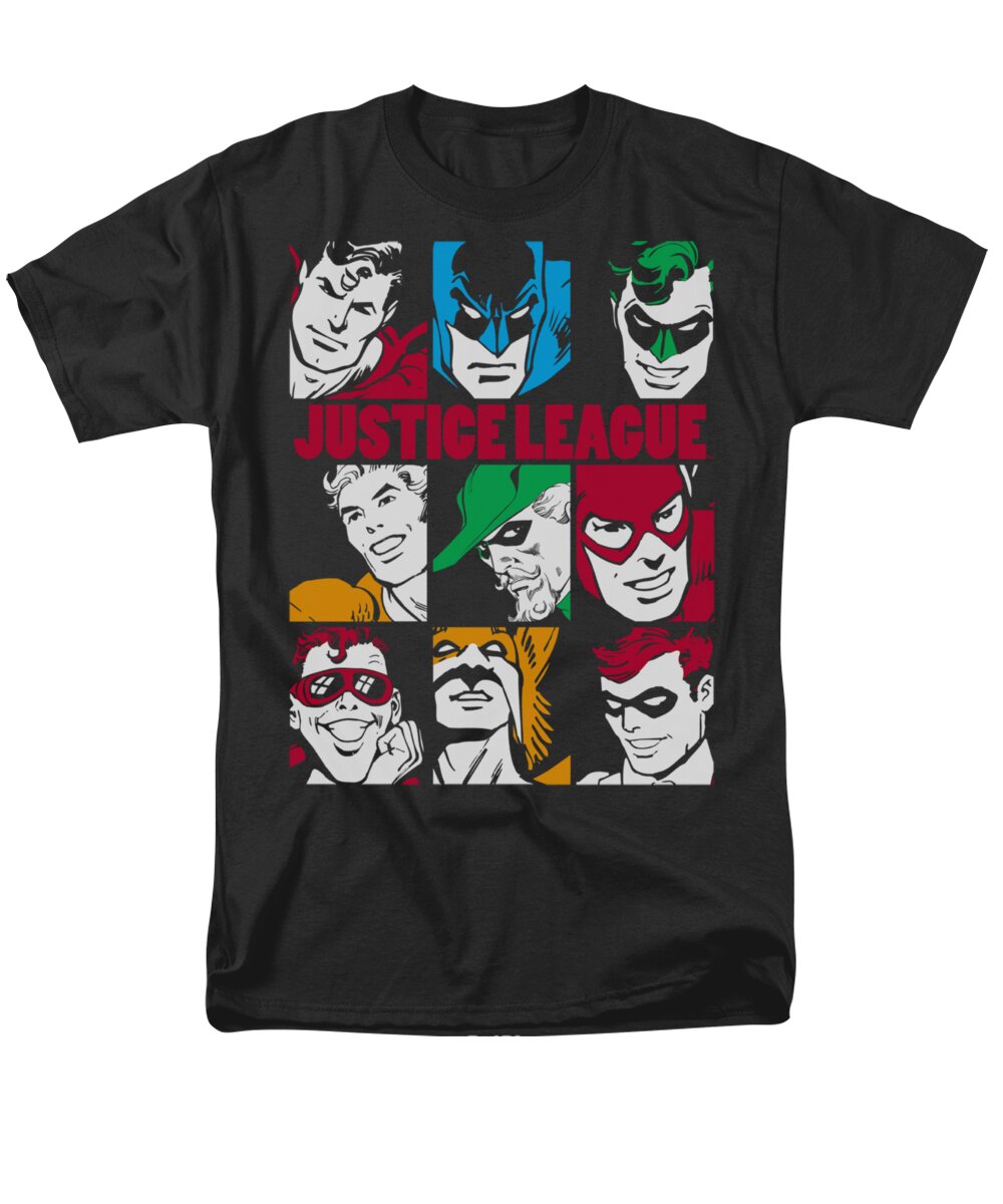 Dc Comics Men's T-Shirt (Regular Fit) featuring the digital art Dc - Nine Blocks Of Justice by Brand A
