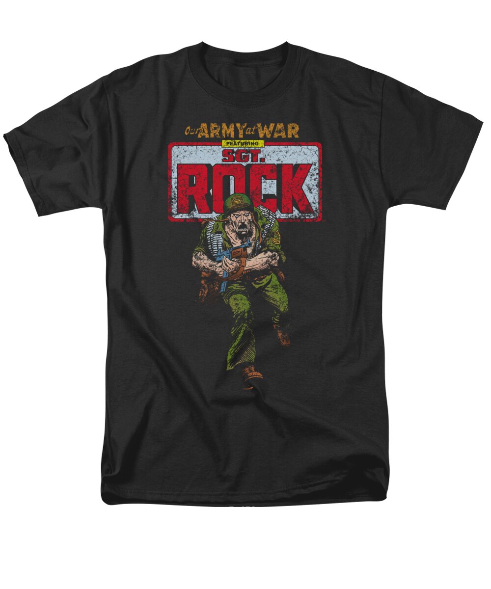 Dc Comics Men's T-Shirt (Regular Fit) featuring the digital art Dc - Sgt Rock by Brand A