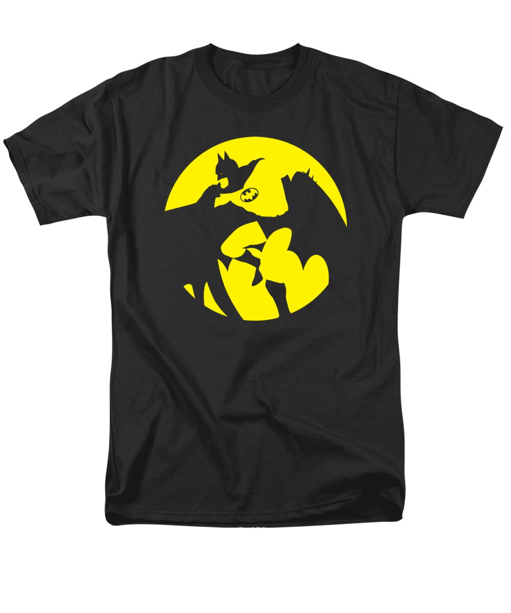  Men's T-Shirt (Regular Fit) featuring the digital art Dco - Batman Spotlight by Brand A