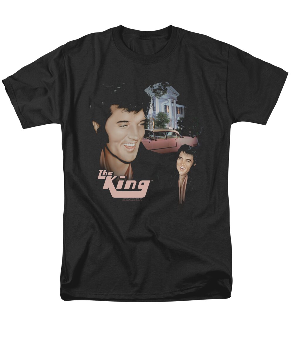  Men's T-Shirt (Regular Fit) featuring the digital art Elvis - Home Sweet Home by Brand A