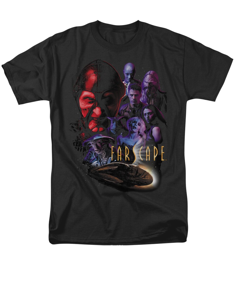 Farscape Men's T-Shirt (Regular Fit) featuring the digital art Farscape - Criminally Epic by Brand A