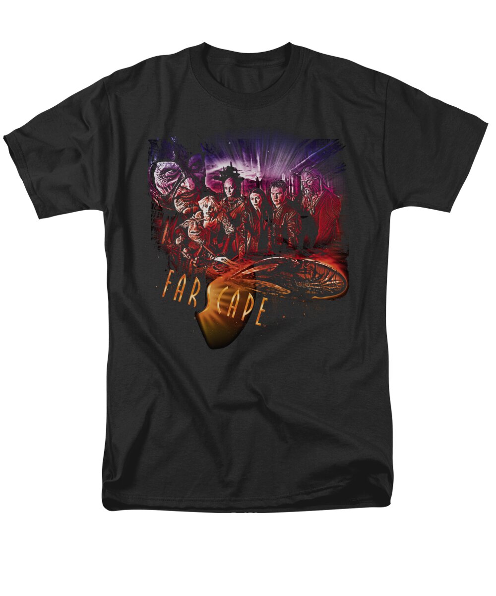 Farscape Men's T-Shirt (Regular Fit) featuring the digital art Farscape - Graphic Collage by Brand A