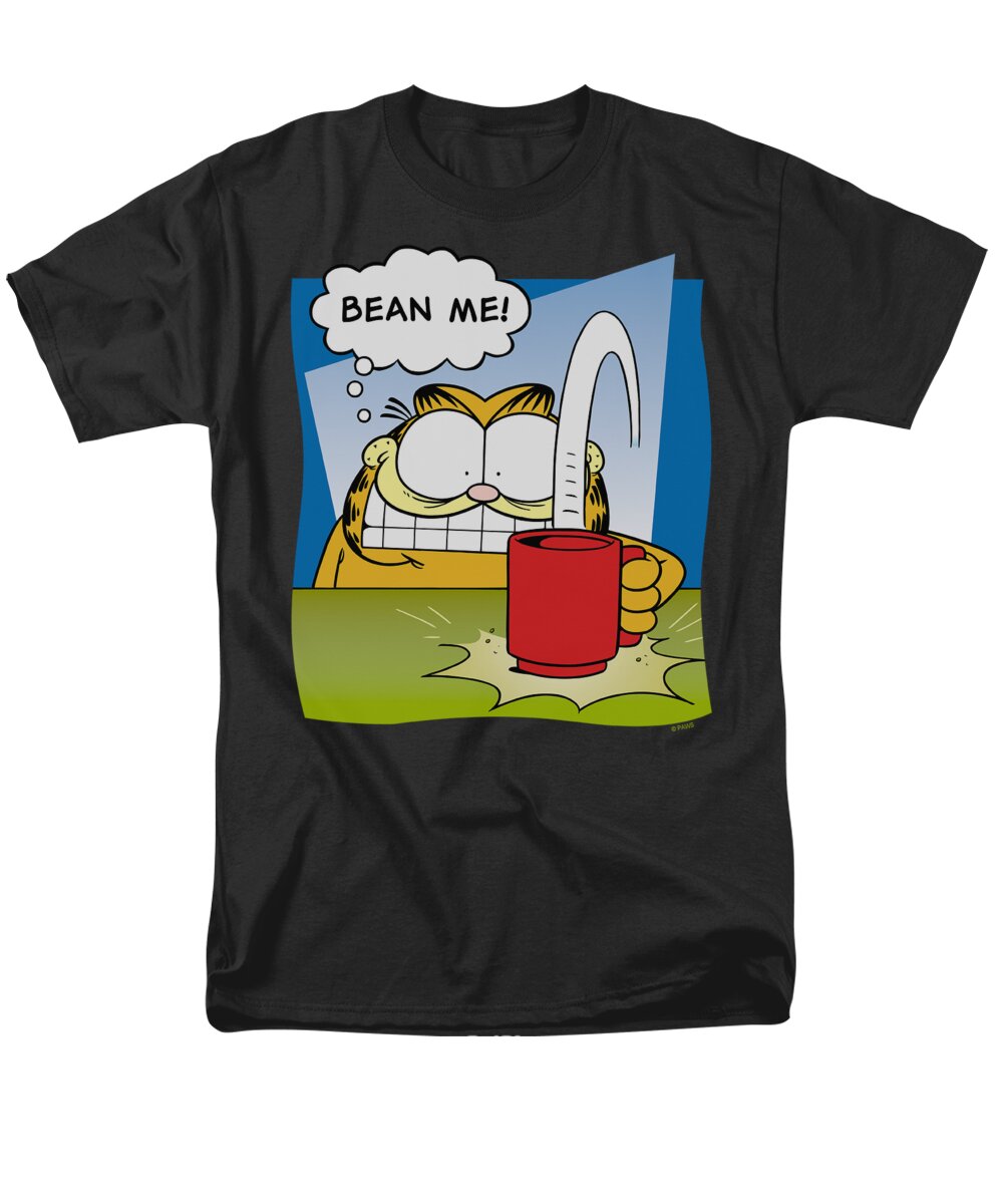 Garfield Men's T-Shirt (Regular Fit) featuring the digital art Garfield - Bean Me by Brand A