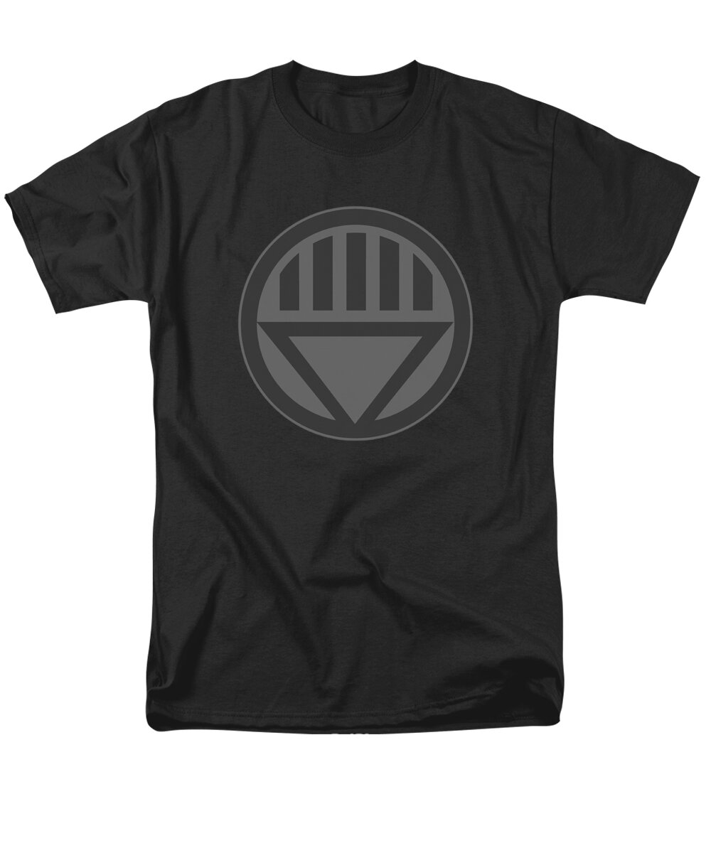  Men's T-Shirt (Regular Fit) featuring the digital art Green Lantern - Black Symbol by Brand A