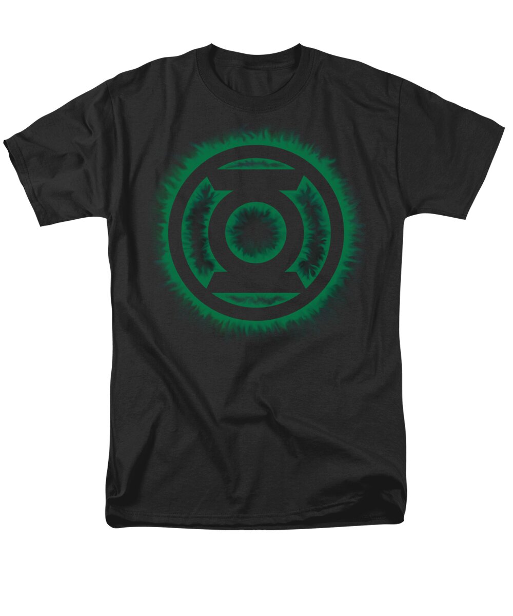  Men's T-Shirt (Regular Fit) featuring the digital art Green Lantern - Green Flame Logo by Brand A
