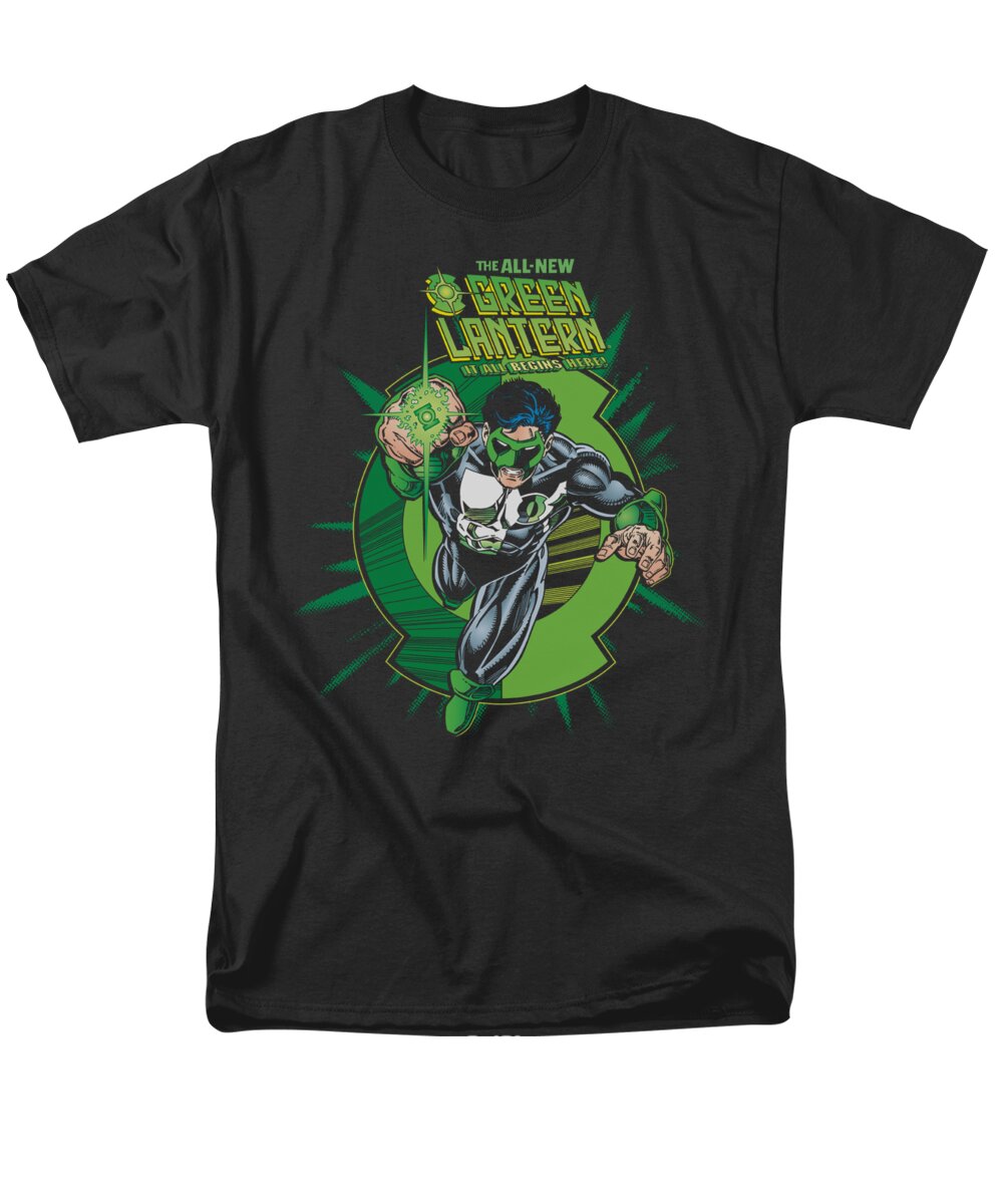  Men's T-Shirt (Regular Fit) featuring the digital art Green Lantern - Rayner Cover by Brand A